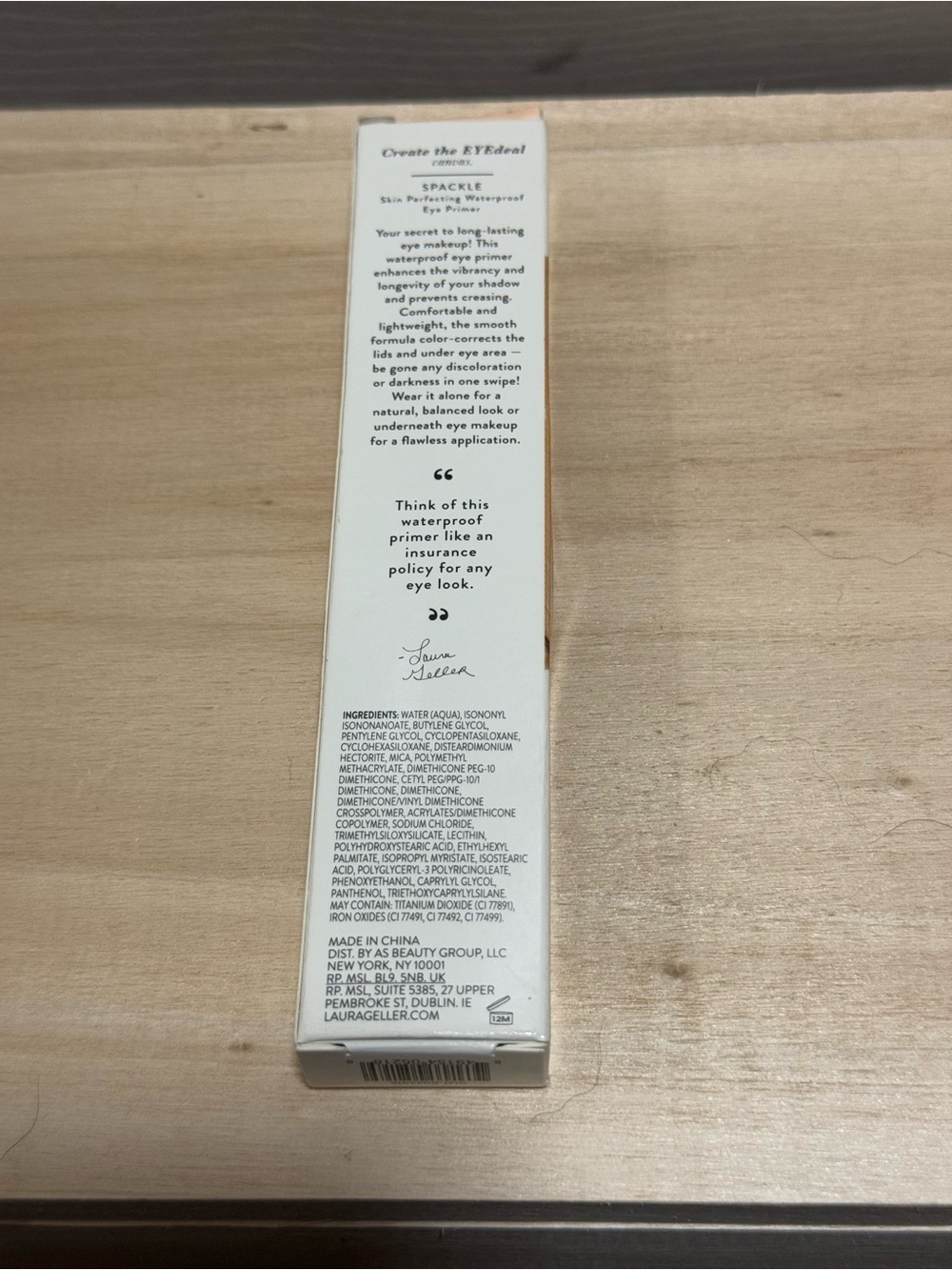 Laura Geller Spackle Skin Perfecting Waterproof Eye Primer - Fair light NEW - Picture 2 of 4